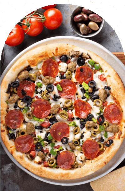 pizza aux olives